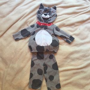 Cute fleece dog costume in EUC